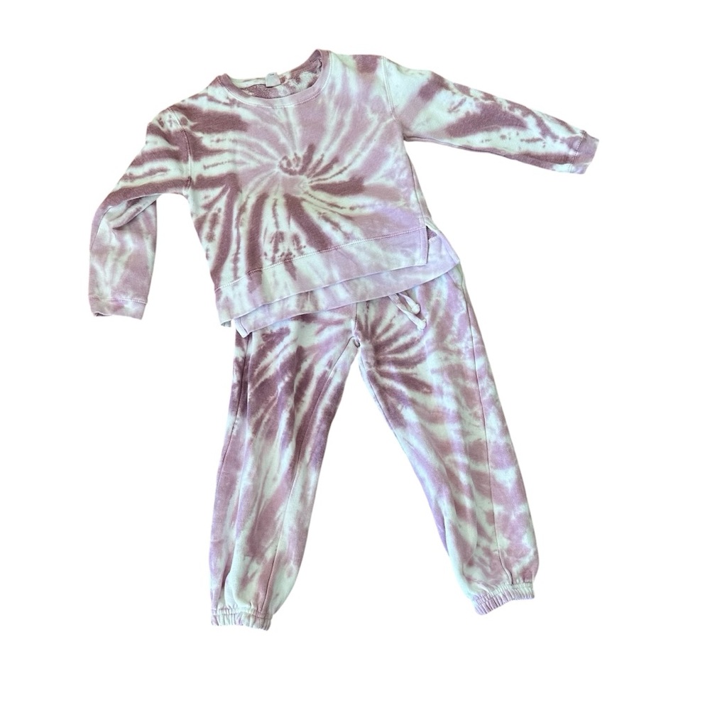 Dreamsicle Kids Girls Jogging Set Dusty Rose and White Size Small
